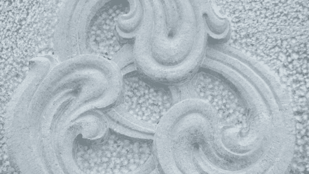 limestone Celtic carving