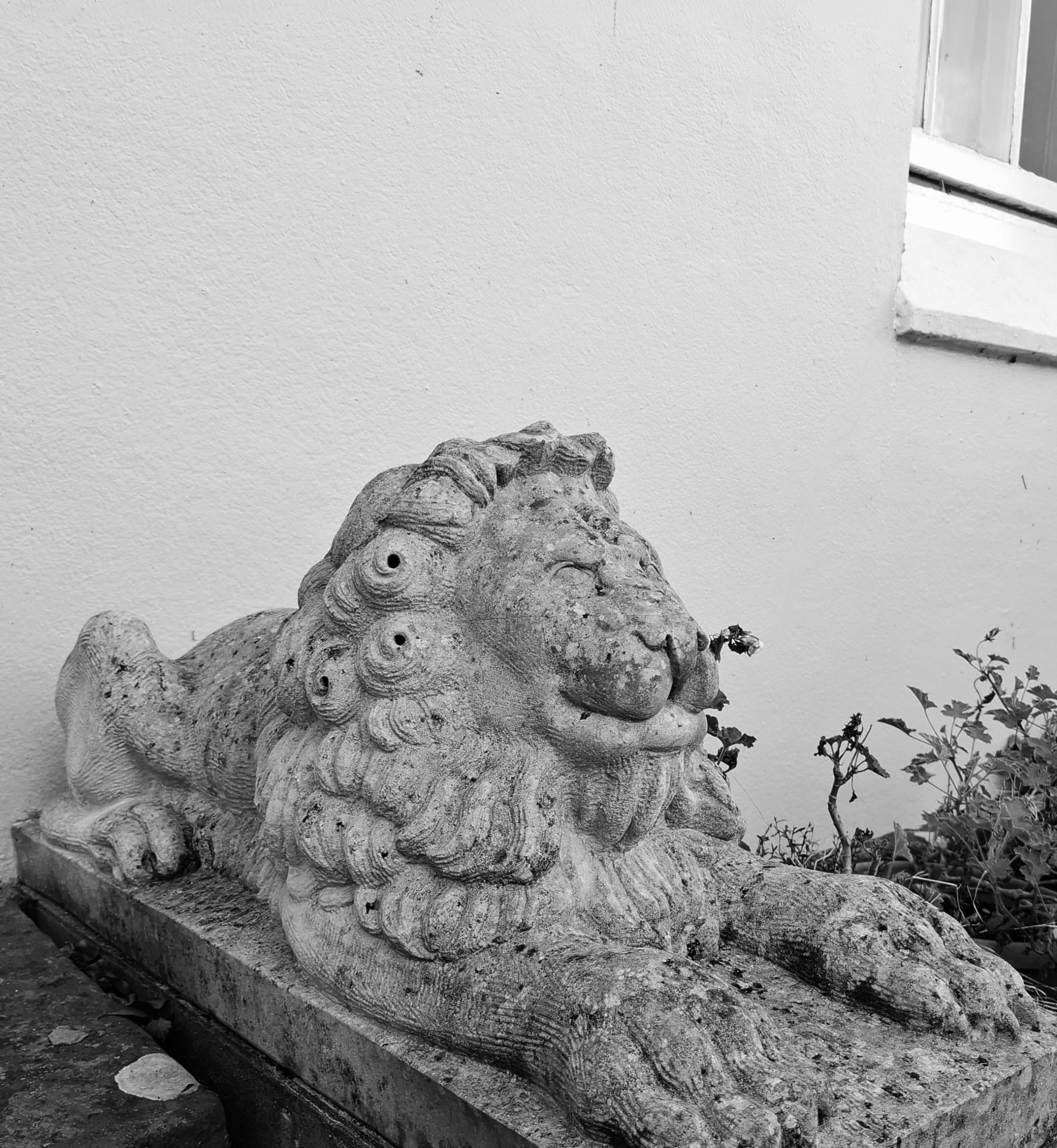  A hand carved stone sculpture by James McLoughlin. 